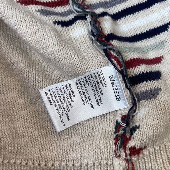 Silence + Noise Aztec Southwestern Long Maxi knit sweater Cardigan Duster SZ SM - Picture 7 of 10